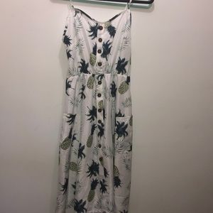 Pineapple 🍍 Print Summer Dress